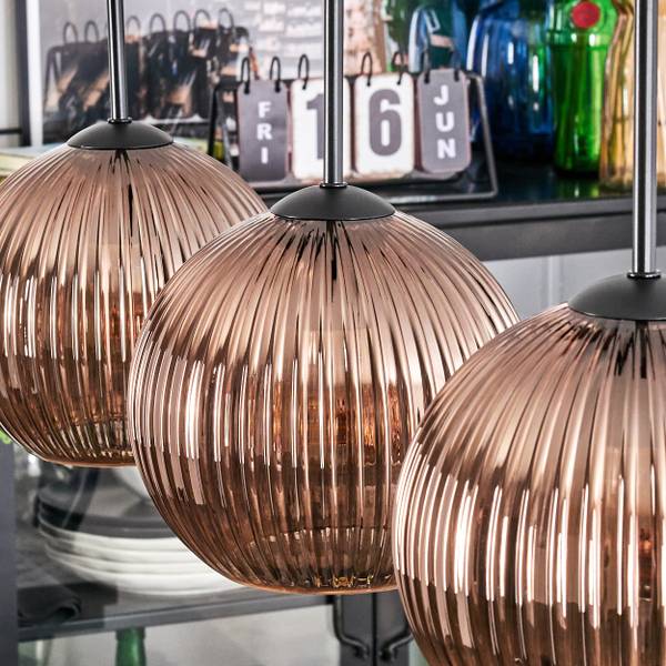 Deckenleuchte Cesaro Metall - 10 x 10 x 92 cm