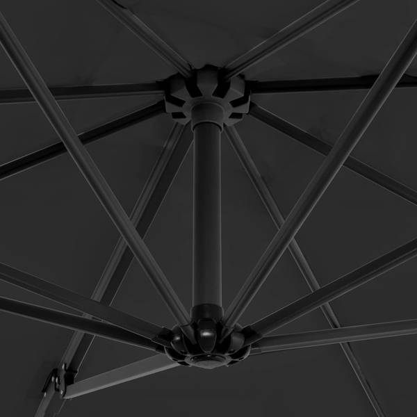 Ampelschirm 3007754 Grau - Polyester - 250 x 230 x 250 cm