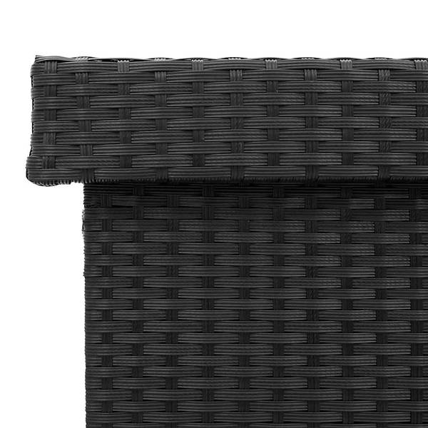 Gartentruhe 3043943 Schwarz - Stahl - 160 x 75 x 55 cm