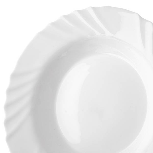 Tiefe Teller 129579 Weiß - Glas - 23 x 3 x 23 cm
