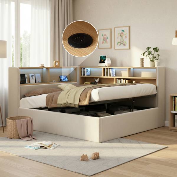 Einzelbett K-1621 Beige - 160 x 215 cm