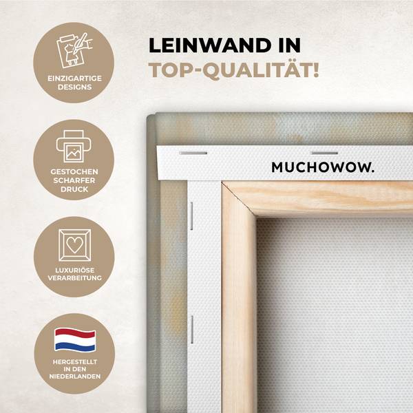 TABLEAU SUR TOILE Pots Coton - 60 x 40 x 2 cm