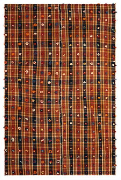 Tapis Jajim LXI Vert - Laine - 152 x 1 x 227 cm