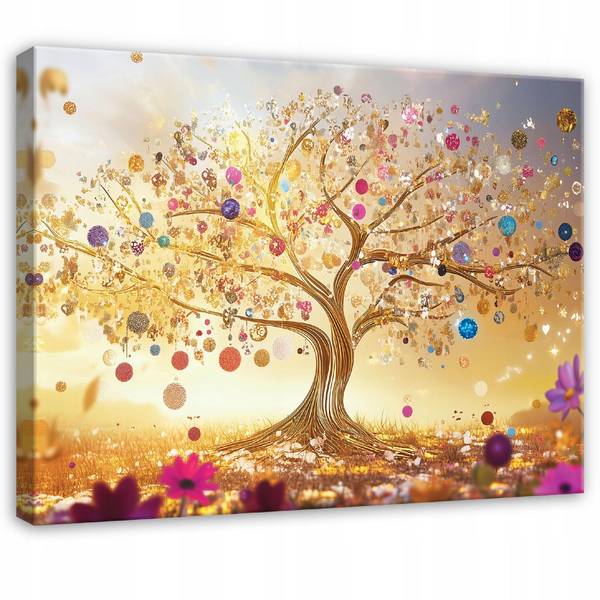 Leinwandbild Abstrakt Baum Wohnzimmer 60 x 40 x 2 cm