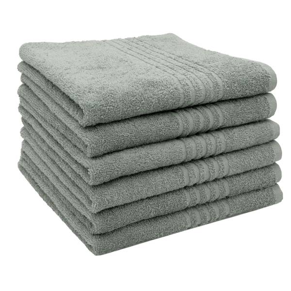 Handtücher 00000457 6er-Set Grau