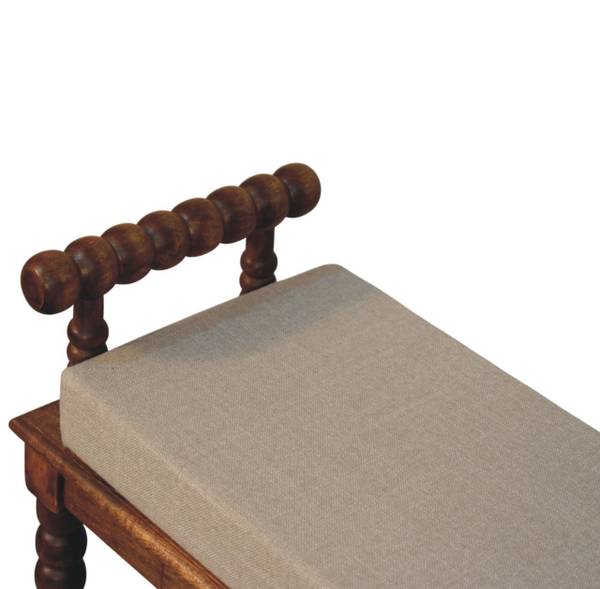 Bank Amber bruin - mango - 100 x 60 x 35 cm