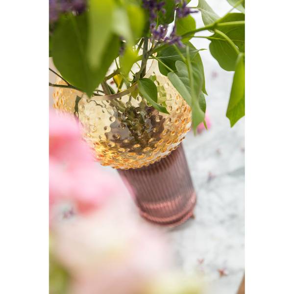 Vase Marvelous Duo jaune rose 31cm Jaune foncé