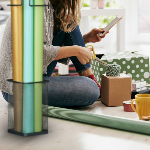 Regenschirmständer aus Metall Schwarz