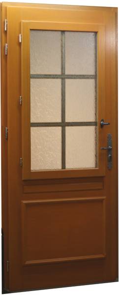 Haustür Cumin 3317 Braun - Holzwerkstoff - Holz teilmassiv - 90 x 215 x 7 cm