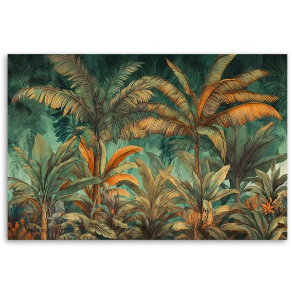 Wandbild palmen im dschungel landschaft 60 x 40 cm