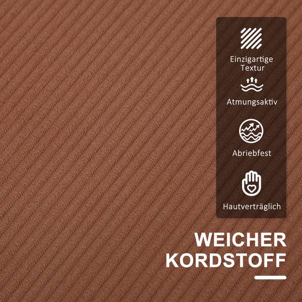 2 Sitzer Sofa 83B-130V00PK Orange - Cord - 63 x 79 x 117 cm
