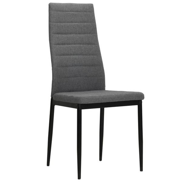 Chaise à manger 295844-3 lot de 2 Gris lumineux