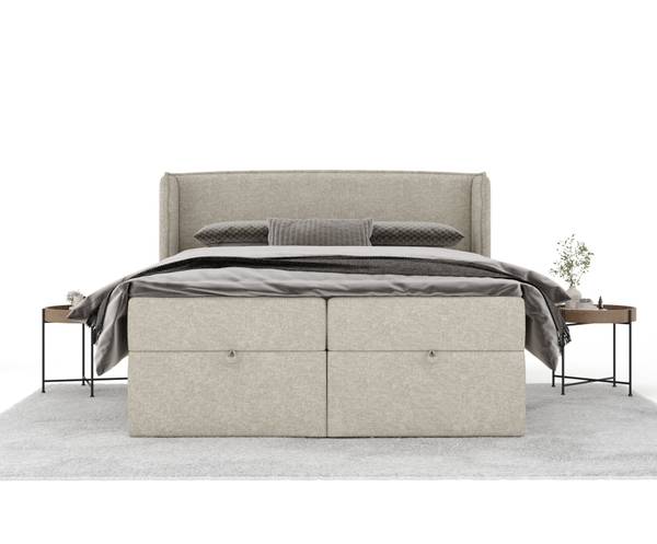 Bed Passion beige - grijs - Ligoppervlak breedte: 200 cm