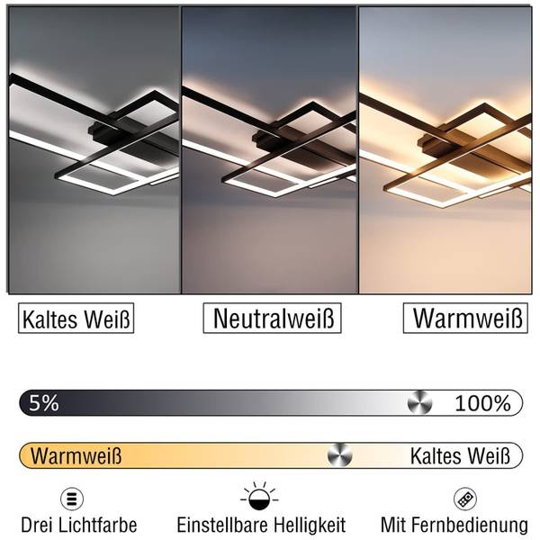 Plafonnier LED Ryker Noir