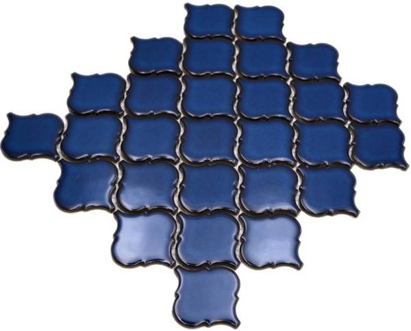 Mosaikfliesen 13-P451 Blau - Keramik - 30 x 30 x 30 cm