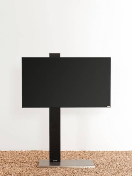 TV STänder column art 118-S Schwarz - Metall - 68 x 139 x 41 cm