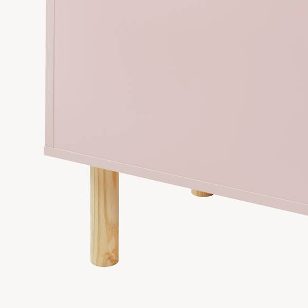 Spielzeugkiste Virer Pink - Kiefer - 60 x 45 x 40 cm