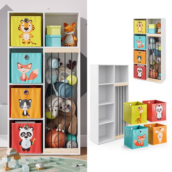 Kinderregal Marvin 37031 Weiß - Holzwerkstoff - 72 x 143 x 30 cm