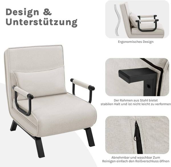 Schlafsessel Doris Beige