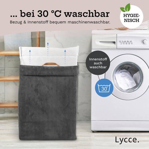 Nischenwäschekorb Schiefer Dunkelgrau