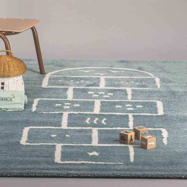 Kinderteppich MARELLE Blau - Textil - 80 x 150 x 80 cm