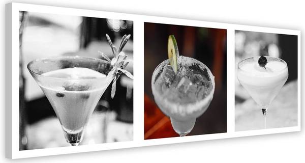 Wandbild drinks 90 x 30 cm