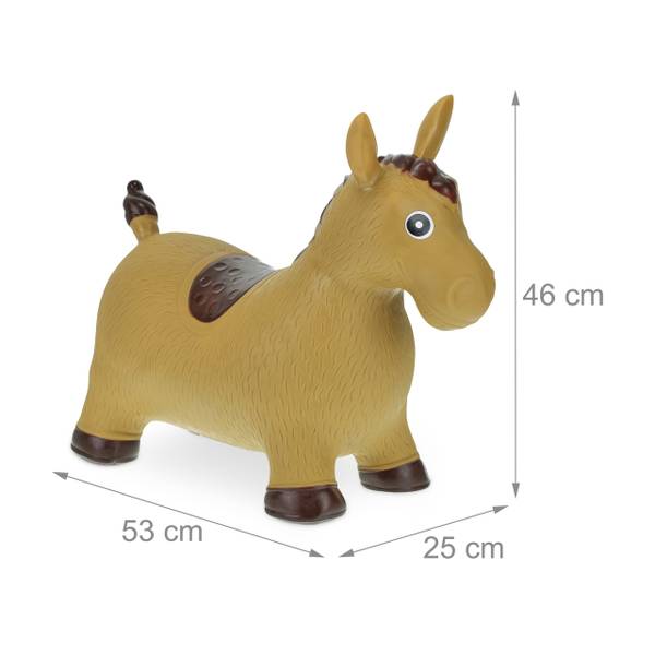 Animal sauteur marron clair Noir - Marron - Matière plastique - 25 x 46 x 53 cm