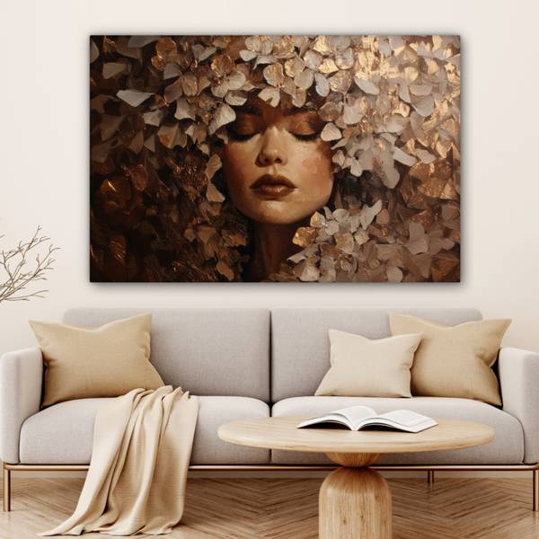 TABLEAU SUR TOILE Femme 150 x 100 cm