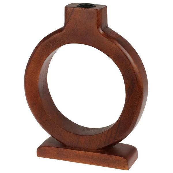 Kerzenständer A68100020 Braun - Massivholz - 16 x 21 x 5 cm