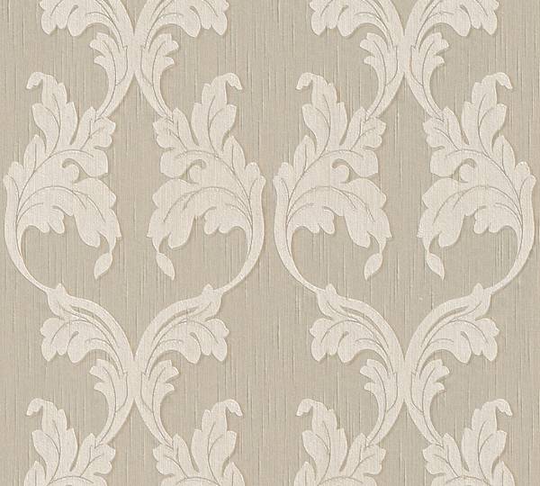 Vliestapete 4084 Barock Optik modern Beige - Creme