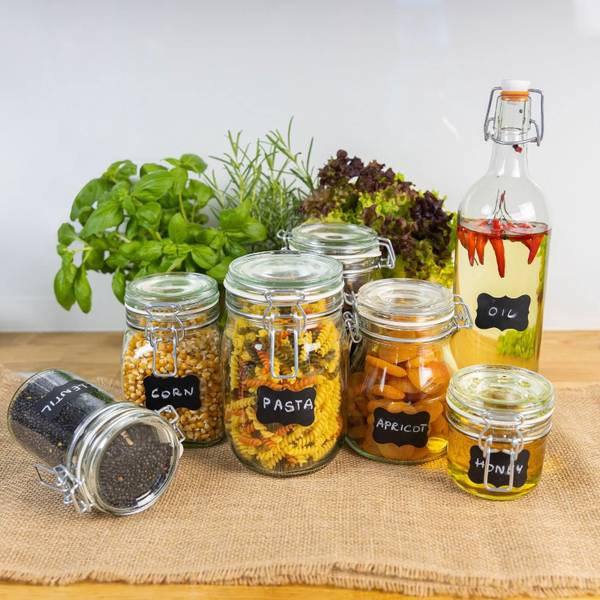 Aufbewahrungsglas Egon 10er Pack Glas - 8 x 15 x 8 cm