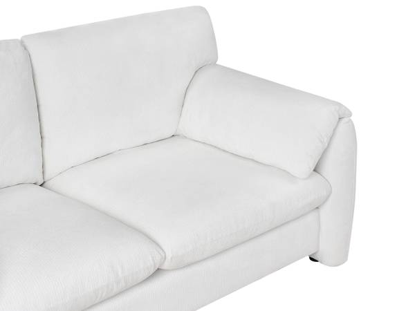 2-Sitzer Sofa GETA Schwarz - Weiß