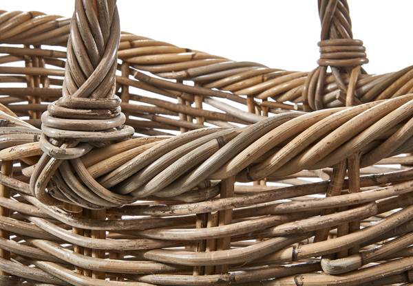 Korb EMMA Grau - Rattan - 40 x 37 x 50 cm
