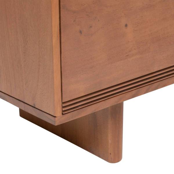 Meuble TV NANDA Marron - Bois massif - 40 x 45 x 147 cm