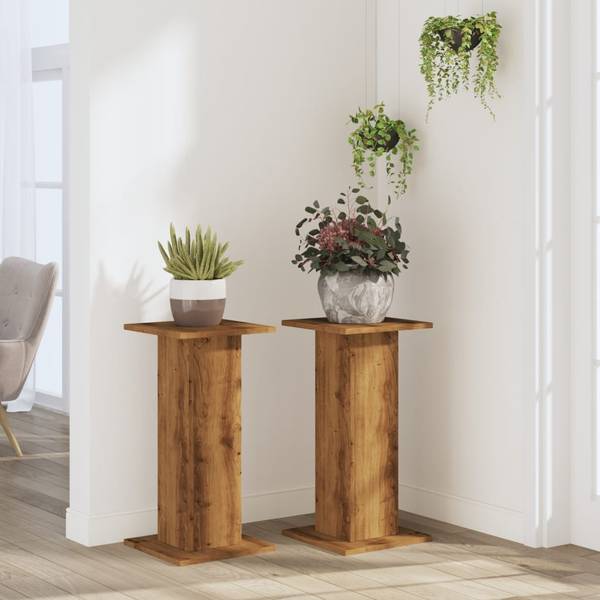 Pflanzenständer 3042964-2 2er Set Eiche - Höhe: 60 cm