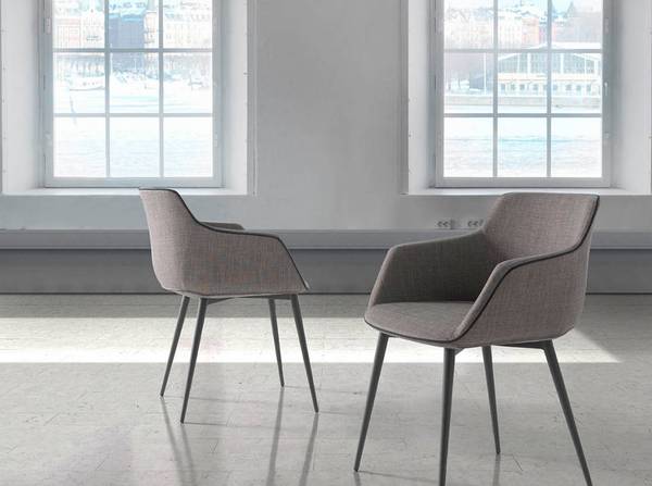 Stuhl 4005 Grau - Mischgewebe - Strukturstoff - Flachgewebe - Webstoff - 60 x 77 x 59 cm