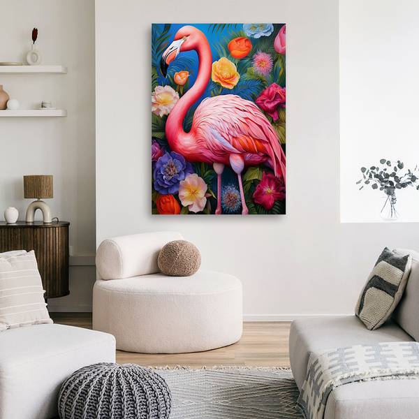 Wandbild Vogel 70 x 100 cm