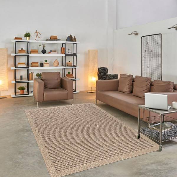 Tapis exterieur JUTE ART ⌀80 marron Marron - 80 x 80 cm