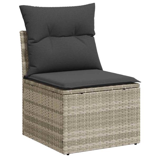 Garten-Lounge-Set 3036719-2 9-teilig Hellgrau