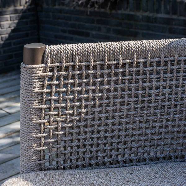 Loungestoel Savanne bruin - aluminium - 84 x 86 x 78 cm