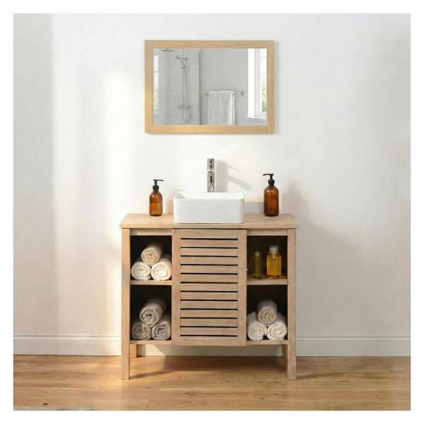 Waschtisch TALIX Braun - Holzwerkstoff - 90 x 78 x 50 cm