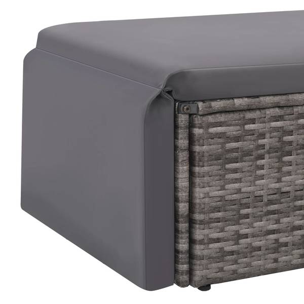Garten-Sofagarnitur 3002805 (2-teilig) Grau - Polyester - Stahl - 65 x 72 x 123 cm