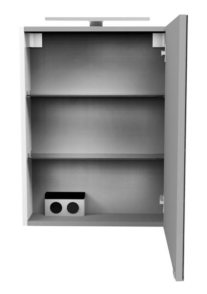 Spiegelschrank SBC Sceno Weiß Grau - Holzwerkstoff - 60 x 75 x 32 cm