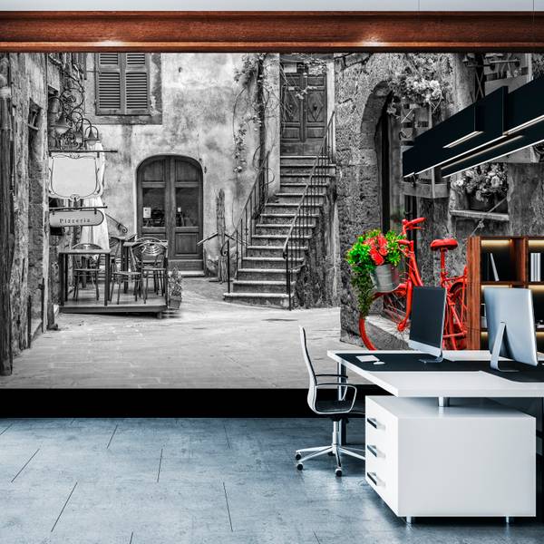 Fototapete Gasse Toskana Straße 300 x 210 x 210 cm