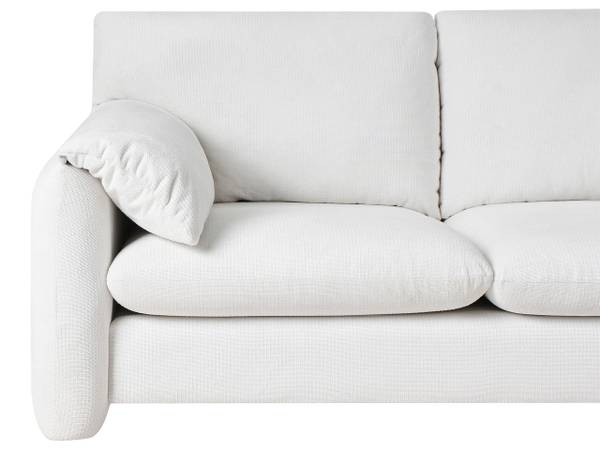 2-Sitzer Sofa GETA Schwarz - Weiß