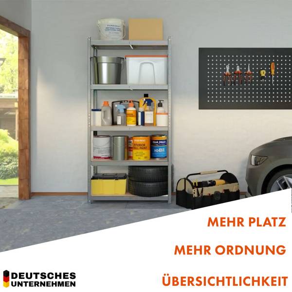 Schwerlastregal Rhino Silber - Tiefe: 45 cm