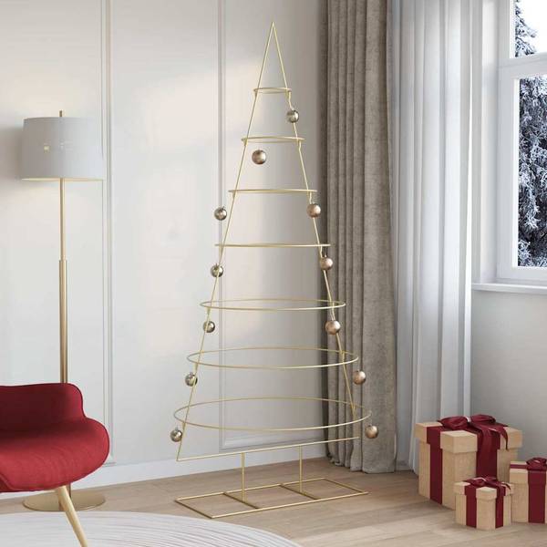 Metall Weihnachtsbaum 3031926 Gold - 85 x 210 x 95 cm