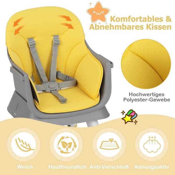 Babyhochstuhl MP32249 Gelb