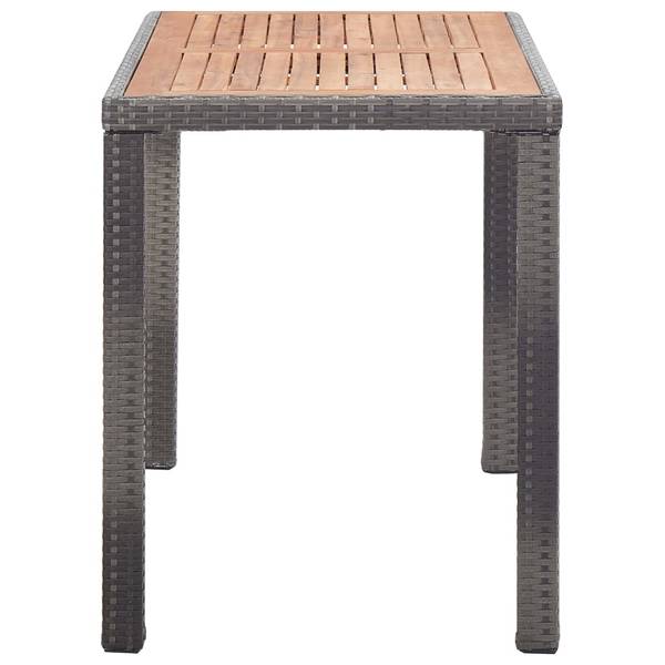 Gartentisch 3003039-2 Grau - Akazie - 60 x 74 x 123 cm