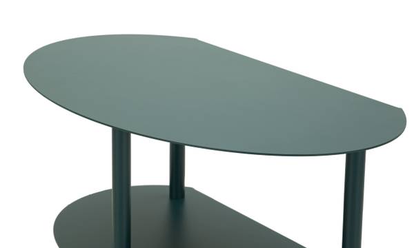 Table de chevet Saturno Vert - Métal - 28 x 50 x 50 cm